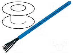 Wire; stranded; Cu; OZ-BL; 2x0,75mm2; unshielded; blue; PVC