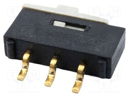 Switch: slide; Pos: 2; SPDT; 0.3A/24VDC; ON-ON; SMD; -40÷85°C; 30mΩ