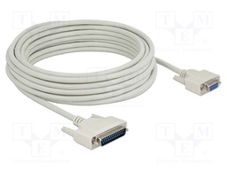 Cable; D-Sub 25pin plug,D-Sub 9pin socket; Len: 10m; beige