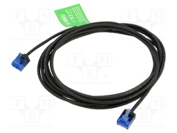 Patch cord; RJ45 plug,both sides; U/UTP; 6a; Cu; black; 3m