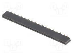 Socket; pin strips; female; PIN: 36; straight; 1.27mm; SMT; 1x36