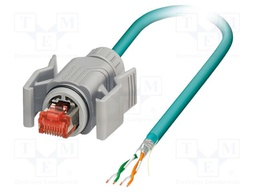 Patch cord; SF/UTP; Cat 5e; cables,RJ45 plug; stranded; Cu; 2m; PUR