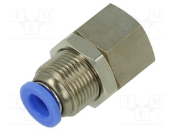 Push-in fitting; bulkhead,straight; -0.95÷15bar; Thread: Rc 1/4"
