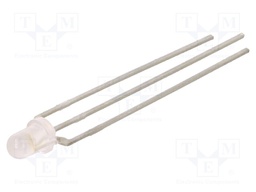 LED; 3mm; bicolour; yellow/green; 50÷400mcd; 85÷680mcd; 45°