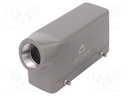 Enclosure: for HDC connectors; size D24B; for cable; angled; PG21