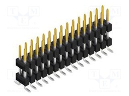 Connector: pin strips; pin header; male; PIN: 30; 2.54mm; SMT; 2x15