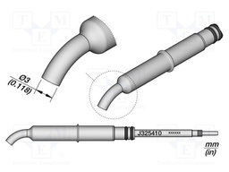 Nozzle: hot air; 3mm; for hot air station