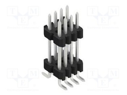 Connector: pin strips; pin header; male; PIN: 8; 1.27mm; SMT; 2x4