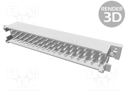 Socket; DIN 41612; type F; male; PIN: 32; d+z; THT; straight; 6A