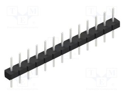 Connector: pin strips; pin header; male; PIN: 13; 2.54mm; THT; 1x13