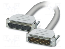 Cable; D-Sub 50pin socket,D-Sub 50pin plug; PVC; Len: 6m; grey