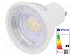 LED lamp; neutral white; GU10; 220/240VAC; 720lm; 8W; 110°; 4000K