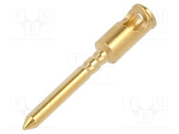 Contact; male; gold-plated; 0.75÷1.5mm2; soldering; for cable