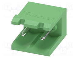 PCB headers, nominal cross section: 2.5 mm?, color: green, n