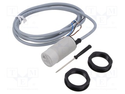 Capacitive Proximity Sensor, Type CA18CAN, M30, 25 mm, NPN, 10 to 40 Vdc, Pre-Wired