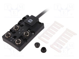Distribution box; M12; PIN: 5; 10m; socket; 4A; -20÷80°C; IP68; IN: 4