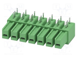 PCB headers, nominal cross section: 6 mm?, color: green, nom