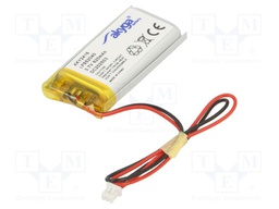 Re-battery: Li-Po; 3.7V; 620mAh; MOLEX 51021-0200 connector