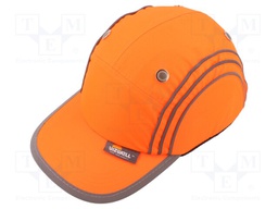 Light helmet; adjustable; Size: 58÷62mm; orange; CE,EN812