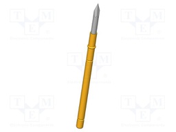 Test needle; Operational spring compression: 4mm; 5A; Ø: 1.3mm