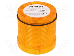 Signaller: lighting; LED; yellow; Usup: 24VDC; Usup: 24VAC; IP65