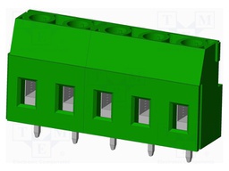 Connector: PCB terminal block; terminal; Plating: tinned; on PCBs