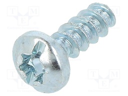 Screw; for plastic; 3,5x10; Head: cheese head; Torx®,slotted; zinc
