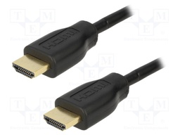 Cable; HDMI 1.4; HDMI plug,both sides; 5m; black