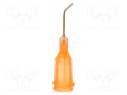 Needle: steel; 0.5"; Size: 23; bent at 45°; Mounting: Luer Lock