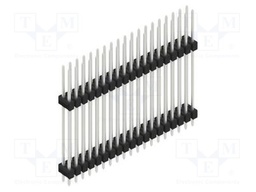Connector: pin strips; pin header; male; PIN: 38; 2.54mm; THT; 2x19