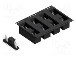 Connector: pin strips; pin header; male; PIN: 22; 2.54mm; SMT; 2x11