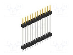 Connector: pin strips; pin header; male; PIN: 12; 2.54mm; THT; 1x12