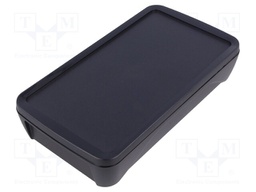 Enclosure: multipurpose; X: 90mm; Y: 165mm; Z: 34mm; BoPad; ABS; black