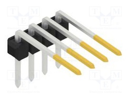 Connector: pin strips; pin header; male; PIN: 4; 2.54mm; THT; 1x4