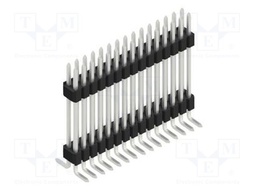 Connector: pin strips; pin header; male; PIN: 30; 1.27mm; SMT; 2x15