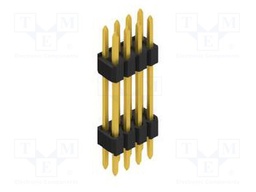 Connector: pin strips; pin header; male; PIN: 8; 1.27mm; THT; 2x4