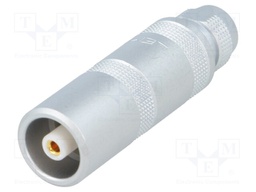 Connector: coaxial; Series: 1S; plug; female; soldering; for cable