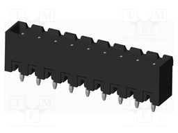 Connector: pluggable terminal block; socket; male; on PCBs