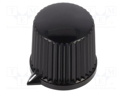 Knob; with pointer; thermoplastic; Shaft d: 6mm; Ø20.7x19.7mm