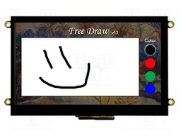 Display: TFT; 800x480; Illumin: LED; Window dimensions: 155x86.9mm