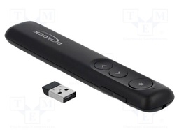 Presenter; black; USB A plug; PnP; No.of butt: 6; 2.4GHz; 30m