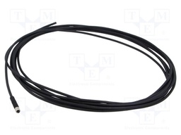 Connection lead; M5; PIN: 4; straight; 5m; plug; -25÷80°C; IP67