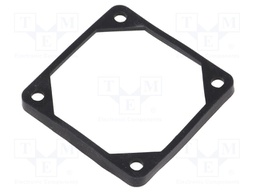 Mounting gasket; Ømount.hole: 5mm; black; Shore hardness: 40