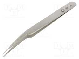 Tweezers; 115mm; for precision works; Blades: curved,narrowed