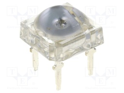 LED Super Flux; 7.62x7.62mm; blue; 750÷1120mcd; 130°; 2.9÷3.6V