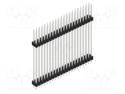 Connector: pin strips; pin header; male; PIN: 42; 2.54mm; THT; 2x21