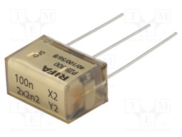 Filter: anti-interference; Cx: 100nF; Cy: 2.2nF; THT; 12.5x16x24mm