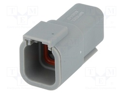 Connector: wire-wire; ATM; plug; male; PIN: 6; IP67; Locking: latch