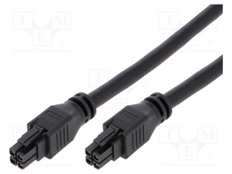Cable: Mega-Fit-Mega-Fit; female; Mega-Fit; 5.7mm; PIN: 4; 20A; 300V