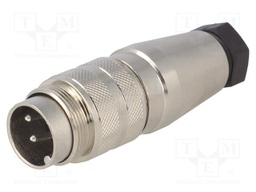 Connector: M16; male; for cable; IP65,IP67; plug; soldering; 300V